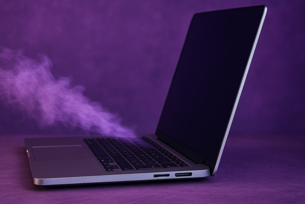 laptop blaast hard
